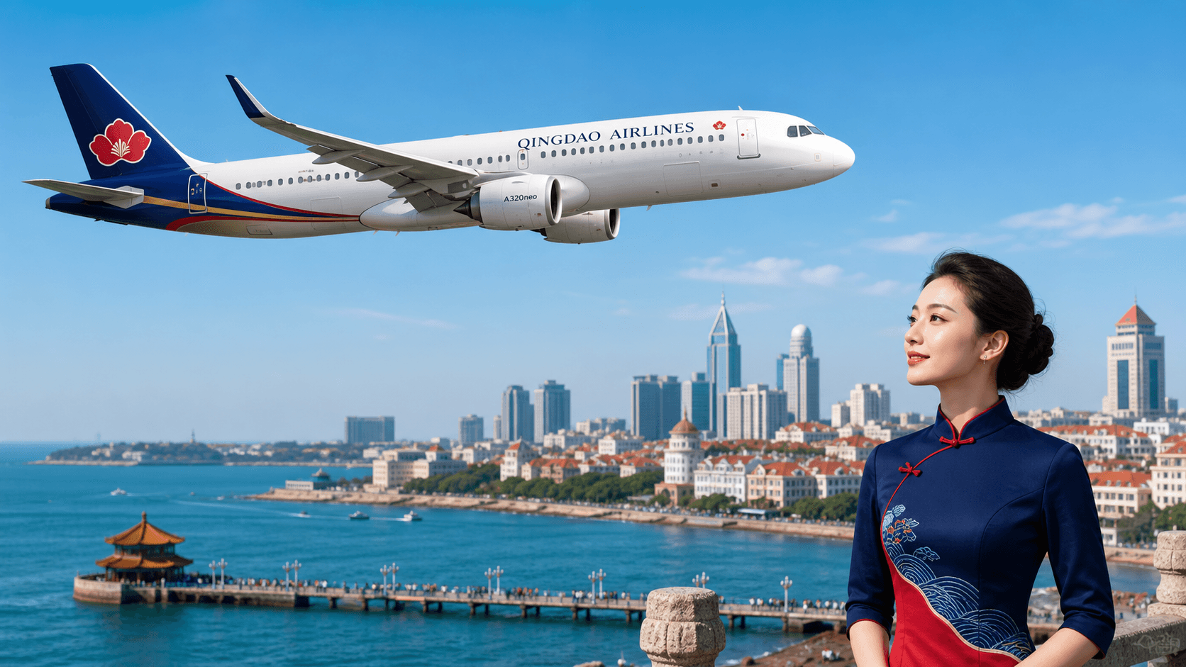 Máy bay Qingdao Airlines
